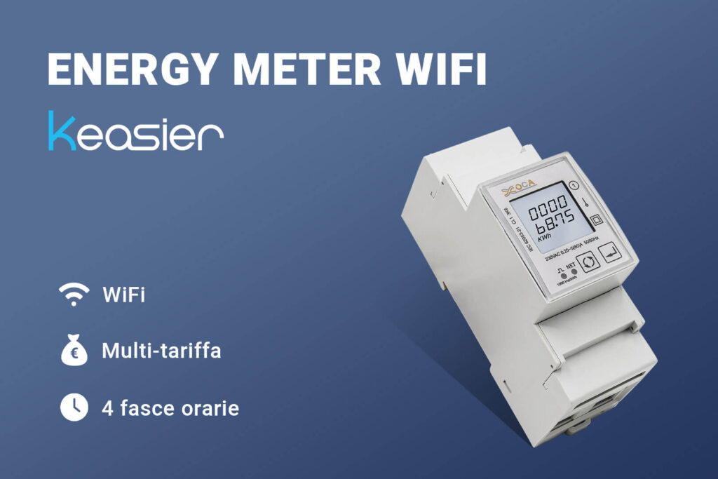 Infografica Energy meter WiFi Keasier di Kblue